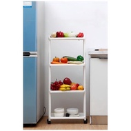 4-Tier Mobile Narrow Shelf with Wheels for Convenient Moving GocNha4.0