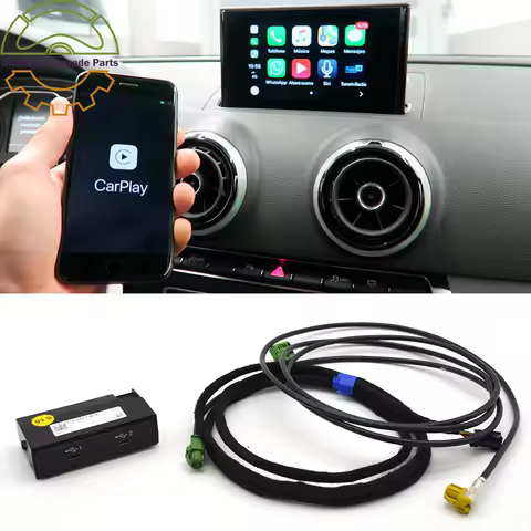 82A 035 736 A for Audi A1 A3 Carplay Switch Two Type-C Dual Type C Auto Phone Charger
