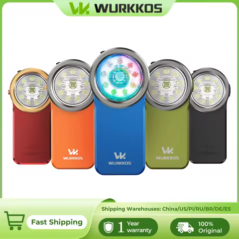 Wurkkos HD03 680LM Mini Clip Light USB C Rechargeable Pocket Flashlight Spotlight/Floodlight Portabl