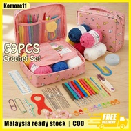 【Ready stock】Beginner Crochet Kit For Adults Knitting Starter Kit Adults And Kids Complete Crochet K