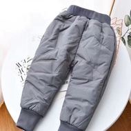 COD WaterproofWinter Warm Thien Boys Girls Down Pants Children  Kids Ski Down Padded Pant 1-6y Cotto