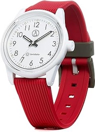 Kue &amp; Cue Smile Solar RP26J018 Analog Watch, Solar, Waterproof, Urethane Strap, Red, red, watch