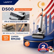UWANT D500 Wet Dry Vacuum | 17,000Pa Suction, IPX6 Waterproof Roller, Anti-Tangle, Hot Air Self-Dryi