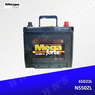 Mega Force 1SMF NS50ZL ( 65D23L ) Maintenance Free Car Battery with 18 Months Warranty