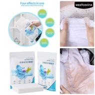 Westcovina 50Pcs Laundry Sheet Honeycomb Structure Thickened Anti Cross Dying Absorbent Paper Wash D