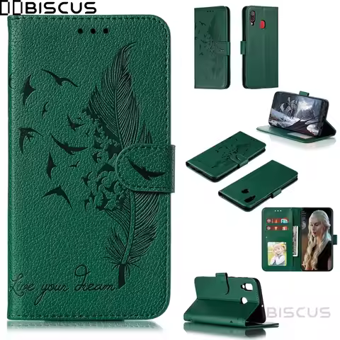 Litchi Leather Flip Case For Samsung Galaxy M31s A31 A41 A51 A71 A01 M11 A21s M21 M31 A10s A20s A20e