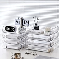 Transparent A4 Document Organizer File Holder Storage Box 1+1