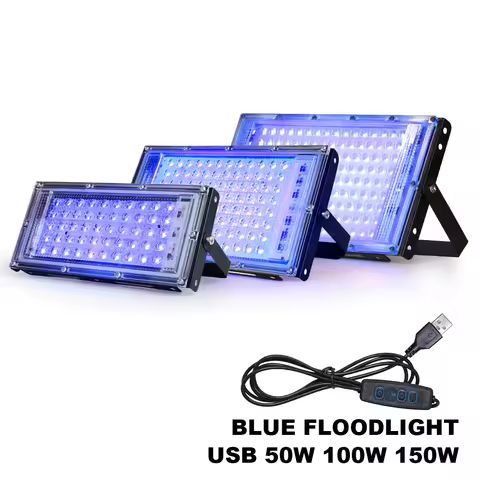 365nm LED UV Lamp Ultraviolet Light Flood 50/100/150W USB Plug DC5V Outdoor Floodlight LED Spotlight