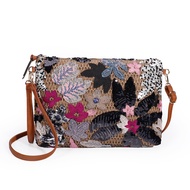 Fashion Embroidered Sequins Clutch Bag for Women Flower Straw Shoulder Crossbody Bags Summer Party B