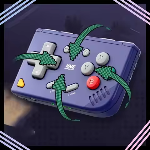 IINE Mini Controller Retro Ananke Gen 2 Mini Game Controller Long Battery Life Bluetooth Gamepads Re