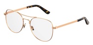 JIMMY CHOO Aviator Eyeglasses JC200 J5G Gold Copper/Havana 54mm