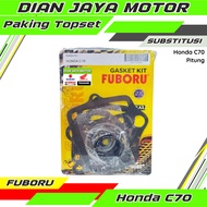 Fuboru Gasket paking Topset Pitung Honda C70 C700 Gasket kit Honda C70 DIAN JAYA MOTOR