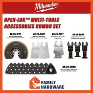 MILWAUKEE OPEN-LOK Multi-Tool Accessories Variety Combo Set 49-10-9001 49-25-2202 49-25-2009 49-25-1271 49-25-2221