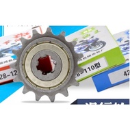 Motorcycle sprockets save gas - vehicles run like bicycle tires - sprockets save gas