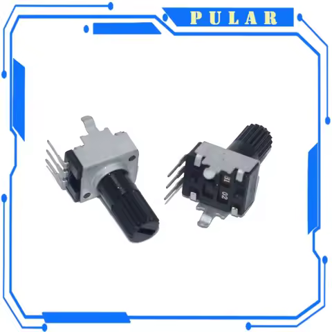 10Pcs RV09 Vertical 12.5mm Shaft 1K 2K 5K 10K 20K 50K 100K 0932 9 Type PLR 3pin Seal PotentiometerAd