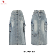 BUCKOFF :รุ่น SKJ-702 SKIRT กระโปรงยีนส์