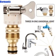 JOYEX 3Pcs Universal Faucet Adapter, Adjustable 15mm To 20mm 3-in-1 Hose Adapter, Pipe Fitting Nippl
