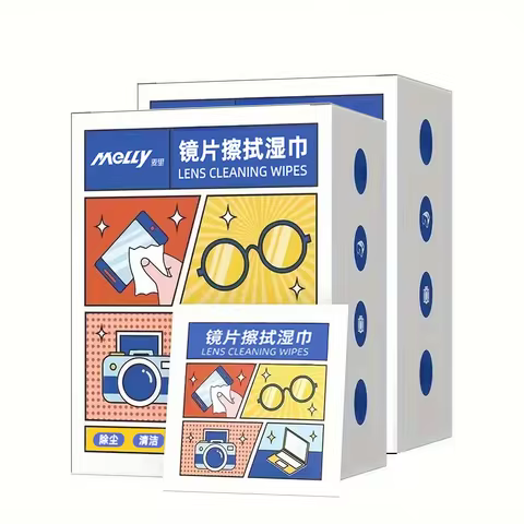 100/200pcs Disposable Lenses And Lens Cleaning Wipes, Metal Jewelry Wipes, Anti-fog Wipes For Glasse