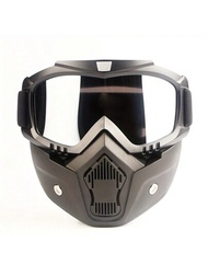Uv防護防風雪冬季滑雪護目鏡太陽眼鏡,bmx滑雪機車騎行口罩