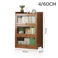 ตู้ไม้เก็บของ ตู้ใส่หนังสือ ตู้ไม้เก็บรองเท้า Cabinet ตู้โชว์กระจกใส ตู้วางรองเท้า ตู้ไม้ ทำจากไม้ไผ