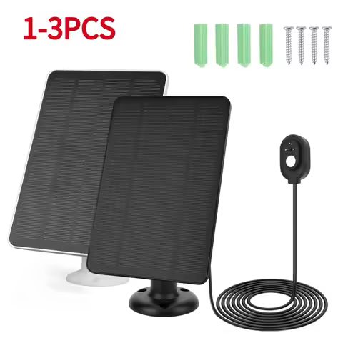 1-3PCS 10W 5V Solar Charging Panels 9.8ft Charging Cable Solar Battery Charger for Arlo Pro 5S/4/3 F