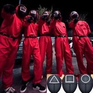 【Local fast】Squid Game Cosplay Costume Jumpsuit Suit Halloween Party Costume Party Supplies for adul