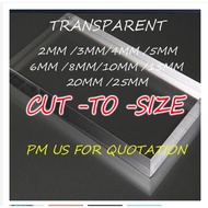 Acylic Clear Custom Cut Acrylic Sheet (5mm), Custom Cut Transparent Acrylic Board , Clear Plastic Sh