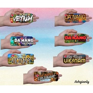 Ashgianly I LOVE DANANG VIETNAM RECTANGLE RUBBER REF MAGNET SOUVENIR