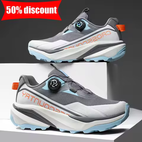 Mens Running Shoes Outdoor Mesh Breathe Mountain Off Road Climbing Shoes Wear Resistant Cosy Fashion