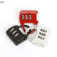 Han 3 Dial Luggage Travel Digit Number Code Lockbination Padlock Safe Lock For Gym Digital Locker Su