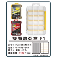 Baiyou Fishing Tackle Elephant Brand Double Layer Lure Box F1 (170x105x40mm)/Waterproof Q1 (150x111x