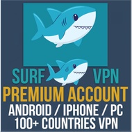 Surfshark VPN Premium Account - PC / Mobile App | 105 Countries | VPN Privacy | Secure Internet Acce