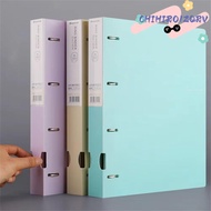 CHIHIRO1ZQRV File Folder, D-Type 4-Hole A4 Storage Folder, Loose-Leaf Plastic Waterproof Student Fil