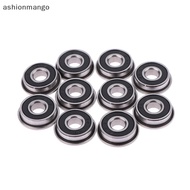 【AMSG】 10Pcs F695-2RS Stainless Steel Flanged Miniature Ball Bearings Hot