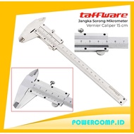 Stainless Steel Vernier Caliper Taffware JIG-RE0150 Vernier Caliper 150mm Vernier Caliper 0.02 mm 6 