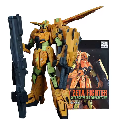 Daban 8805 Mg 1/100 Msz-006-3B Zeta Fighter 3 Type B Gray Zeta Assembly Model Collectible Robot Kits