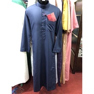 "LELONG" Jubah Daffah Lelaki Arab Saudi Size 54/L(Navy Blue)