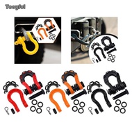 [Tooyful] 2 Pieces D Ring Shackle Off Roads Towing Accessories Trailer Multifunctional High Performa