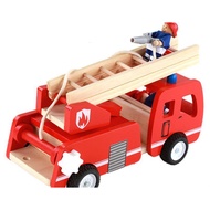 Beautiful Big Wooden Toy Fire Truck