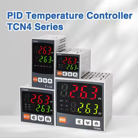 Digital Thermostat SSR+RELAY Output Universal Input TCN4S TCN4H TCN4M PID Temperature Controller Reg