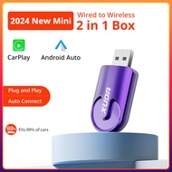 Acodo 2 in1 Wireless Carplay&amp;Android Auto AI Box Wired To Wireless Carpay Mini Adapter Bluetooth Automatic Connect For Car Radio with Wired Carplay AI Mini Box