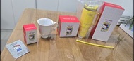 1套4件百老匯Hello Kitty 陶瓷杯 保溫杯 杯子套裝