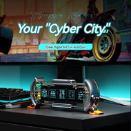 Cyberpunk Monitor Showing Dashboard Laptop Accessories