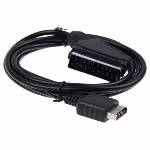 1.8m Scart Cable Lead for PlayStation 1 2 3 PsOne S-limline PS1 PS2 PS3 RGB