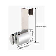 【Ready Stock】1pcs Bidet Hook Holder Stainless Steel Hanger ABS Brushed Socket Wall Shower Head Holder Sprayer Toilet Tank