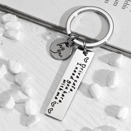 2024 New Driving Safety Key Chain Gift For Boyfriend Drive Safe I Need You Here With Me Key Z1k0