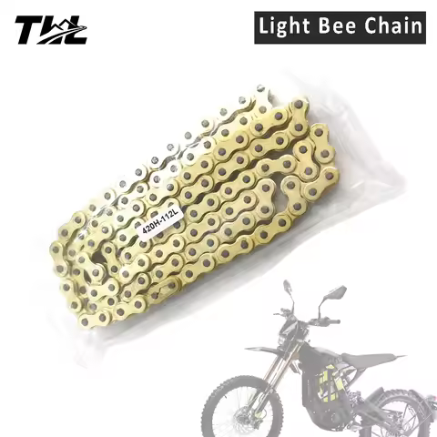 Non O-ring Chain 420H-112L Links for Surron Light Bee/79 Falcon/RERODE R1 Motorcycle Electric Cross-