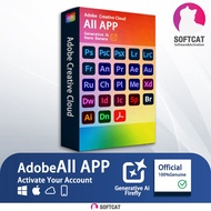 Adobe Creative Cloud All Apps | 1TB Storage | Official Team Subscription | Firefly AI & 3D Supported