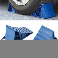 Luocute 2pcs Heavy Duty Rubber Wheel Chock Blocks  4.1 x 3.7 7.9in Stoppers for Travel Trailer RVs T