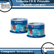 Verbatim CD-R Printable Discs (100 pcs 2 spindles)